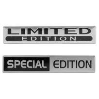 3D Metalinis Automobilio Lipdukas RIBOTO LEIDIMO/SPECIALAUS LEIDIMO Motociklo Dviračio Kėbulo Ženklelio Lipdukas Sparnelio Emblema Lipdukas Išvaizda Modifikacija gray