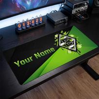Borussia Mönchengladbach individualus didelis pelės kilimėlis, personalizuotas teksto su vardu spausdinimas, neslystantis stalo kilimėlis su futbolo logotipu, žaidimų dovana 30cmx60cm