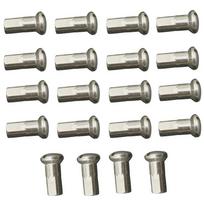 Mountain Bike Silver Bike Wheel Spoke Screw Cycling Spokes Nipples Spoke Cap Bicycle Spoke Nipples 20pcs