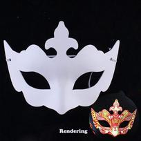 Pasidaryk pats popierinės baltos kaukės Sukurkite meninį rankdarbį iš teatro ir Helovino kostiumų vakarėlio maskarado vaikams tapybos žaislas gray