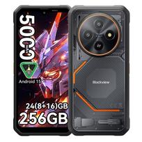 Smartphone robuste Blackview FORT 2, 24 (8+16) Go + 256 Go, 5000 mAh, Android 15, écran IPS HD+ 6,56 pouces, NFC, GPS, double SIM Noir