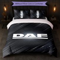 DAF Print 3Pcs Bedding Set Duvet Cover With Two Pillowcases Soft Bed Linen For Household Bedroom 135cm*200cm