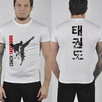 Cool Design Coach Taekwondo MMA Combat Training T-Shirt. Summer Cotton Short Sleeve O-Neck Mens S gray