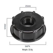 1000L IBC talpos vožtuvo reduktorius - 1/2 , 3/4 , 1  vidinio sriegio jungtis black