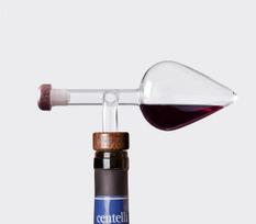 Portable Round/peach-shaped Wine Decanter Transparent Wine Bottle Pourer And Quick Decanter Professional Glass Decanter black