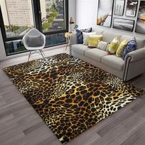 Leopardo rašto kilimai Svetainės grindų kilimėliai Miegamojo dekoras Kilimai miegamajam Kilimai svetainės dekoravimui Maison 60*90cm