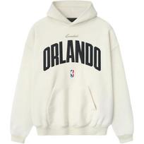 Fear of God Essentials NBA Orlando Magic 90s Hoodie Cream White Men Tops 192EU266703F XL