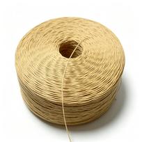 Kraft popieriaus virvelė Ekologiška pakabinama etiketės virvelė dovanų dėžutei, popieriniam maišeliui, žaislų pakuotei 1mm 1000m beige