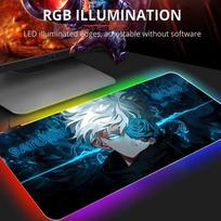 RGB Jujutsu Kaisen pelės kilimėlis Anime Gojo Satoru stalinis kilimėlis žaidėjas PC kompiuteris XL Varmilo klaviatūra kilimų žaidimų priedai Pelės kilimėlis A11(250x350x4mm)