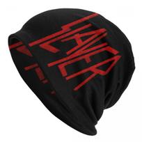 Slayers Letter Skullies Beanies Caps Men Women Unisex Hip Hop Winter Warm Knitted Hat Adult Heavy Metal Bonnet Hats One Size brown