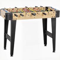 Table Football of 92 cm with 22 Players 2 Balls Manual Scorers Non-Slip Handles Natural Wood 92 x 75 x 71 cm