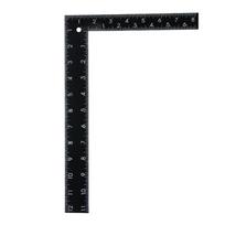 Engineers Woodworking Right Angle Ruler 8x12 Inch Square Ruler L-Shaped Metal Black