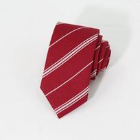 Men's Striped Business Tie, Formal Necktie, 145cm 7cm One Size brown
