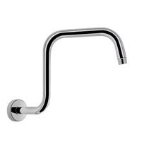 Wall Mounted Shower Head Bracket Stainless Steel Easy Installation Shower Arms Silver Black Shower Head Bar Bathroom Hardware