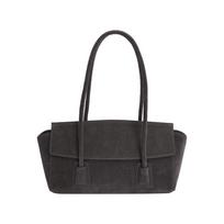 2026 Suede Retro Tote: Women's Large-Capacity Single-Shoulder Bag for Commuting pilka
