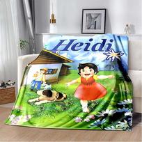 Heidi Mergaitė iš Alpių Anime Spaudinys Flanelinis Mesti Antklodė Minkštas Šiltas Jaukus Lovos Užtiesalas Vaikų Miegamojo Svetainės Namų Dekoravimui Dovana 80cm x 120cm
