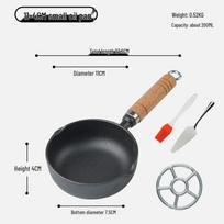 Non-Stick Mini Cast Iron Frying Pan for Oil Drizzling, Stir-Frying, and Egg Frying