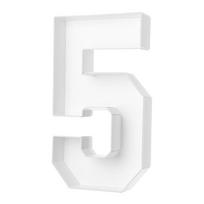 Skaičiai 0-9 Balionų skaičių dėžutė 91,5CM Šviečiantis balionų rėmas 3D stovas Jubiliejaus šventė 5