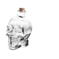New Skull Head Whiskey Wine Bottle With Lid Creative Bar Tools Glassware Wine Set Spirits Liquor Vodka Soju Decanter Wine Bottle white