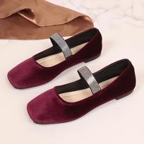 Flat Shoes, Single Shoes, Women's Shoes, Low-cut Shoes 43 brown