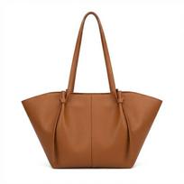 Tote Bag, High-end Sensory Communication Bag, European and American Fashionable Design, Women's Bag, Simple and Large Capacity Shoulder Bag aukso rudos spalvos