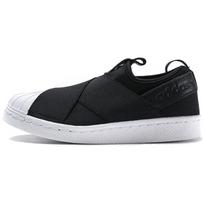 Adidas Superstar Slip On Pagrindinės Juodos Spalvos Debesėlių Baltumo Moteriški Sportbačiai S81337 37⅓ white