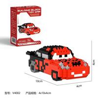 Cars Building Blocks Toys Lightning McQueen and Jackson Storm Cartoon Character Set for Kids Birthday Gift No Box