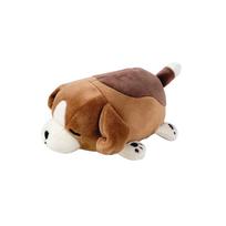 LIV HEART Marshmallow Animal Vicky the Beagle 11cm Fluffy and Mascot, (approx. long), Squishy, 48929-37 brown