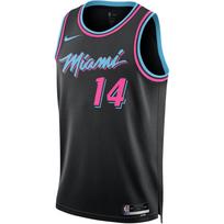 Nike × NBA Miami Heat FW25 Tyler Herro 2025-26 City Edition apvaliu kaklu, be rankovių krepšinio marškinėliai Vyriškas marškinėlis HM5987-014 XL black