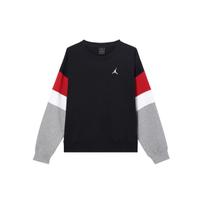 (WMNS) Air Jordan Brooklyn Fleece Crewneck Sweatshirt 'Black Grey' Women's FB5174-010 M gray