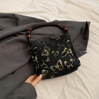 New Chinese Armpit Bag Tote Bag Women'S Spring High Value Literary Embroidery Shoulder Bag juoda