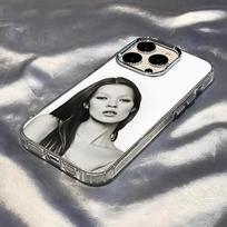 Sexy Supermodel Kate Moss Phone Case For IPhone 17 Pro Max 16 15 14 Pro Max IPhone 13 Pro Max 11 Plus Transparent Cover iPhone17 Pro