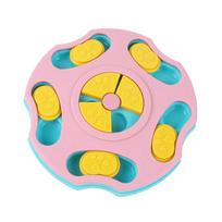 Dog Puzzle Toy Puppy Food Feeder Level 2 In 1 Interactive Games For Small/Medium/Large Aggressive Chewer Gift One Size pink
