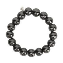 Terahertz Stone Bracelet Terahertz Beads Power Energy Stone Bracelet for Women Men black