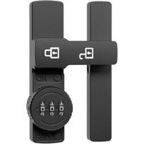 3-Digit Combination Barn Door Latch,180° Keyless Adhesive & Screw Flip Lock for Cabinet,Gate,Shed,Bedroom,Closet,Sliding Door Lock Easy to Install Black-1pcs black
