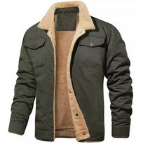 Rudens ir žiemos vyriška striukė su Fleecy Cotton Cargo laisvalaikio striuke Vyriška striukė 5XL