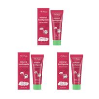 Kids Anti-Cavity Toothpaste With Hydroxyapatite Strawberry Flavor Protect Enamel Gentle Cleaning Children Dental Care Toothpaste 3PCS