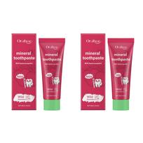 Kids Anti-Cavity Toothpaste With Hydroxyapatite Strawberry Flavor Protect Enamel Gentle Cleaning Children Dental Care Toothpaste 2PCS