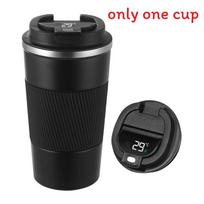 Cs Cosddi kelioninis kavos puodelis su dviguba sienelių izoliacija dovanoms Black Temperature,510ml