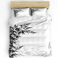 Green Bamboo Butterfly Chinese Style Bedding Set 3D Duvet Cover Pillowcase Kids Adult Quilt Cover Double Bed Set Home Textile 135×200cm
