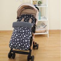 Stroller Foot Muff Baby Sleeping Bag Toddler Windproof Cover Warm Fleece Grey Star Thick