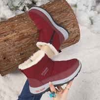 Women's Large Size Winter Fleece-Lined Warm Non-Slip Snow Boots. 40
