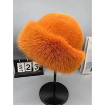 Kepurės, Lauko, Žvejo kepurės, Pliušinės kepurės, Pašiltintos kepurės, Šiltos kepurės orange