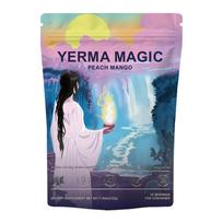 Yerma Magic Peach Mango — Lion's Mane Mushroom, Yerba Mate, L-Theanine, Prebiotic Probiotic Fiber Drink Mix, 30 Servings (330g) 30 Servings (330g)