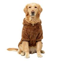 Winter Double-Sided Velvet Polyester Fleece Dog Clothes for Medium/Large Dogs Golden Retriever Labrador Warm Hair Prevention S-recommended 1400 kg-1850 kg