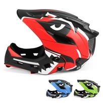 Kids Detachable Full Face Helmet Children Sports   Helmet for Cycle Skateboarding Roller Skating red