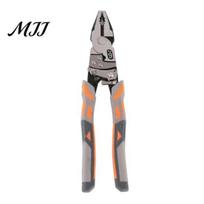 Industrial Grade Cutting Pliers Ratchet Self-Locking Wire Cutter Pliers, 9 Inch Electrician Cable Multi-Function Tool for Heavy Duty Cutters Stripping 1pc gray