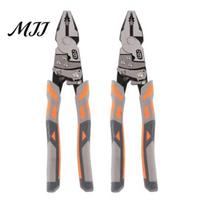 Industrial Grade Cutting Pliers Ratchet Self-Locking Wire Cutter Pliers, 9 Inch Electrician Cable Multi-Function Tool for Heavy Duty Cutters Stripping 2pcs