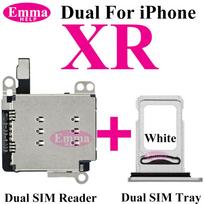 1set Dual Sim Card Reader Flex Cable for iPhone 13 14 Pro Max 15 16 Plus Dual Sim Tray Slot Nano Connector Holder Adapter