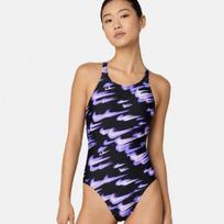 Nike Comet Swoosh Print Indoor Fastback High Cut One Piece Swimsuit Nessg022 569 NESSG022569/30